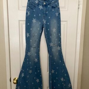 Blue B jeans super flare